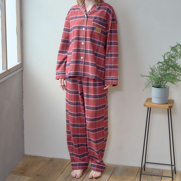 アルページュストーリー　スヌーピー　ネルチェックパジャマ　赤　新品　プレゼント PEANUTS〉ネルチェックパジャマ | ファッション小物/その他 | Arpege