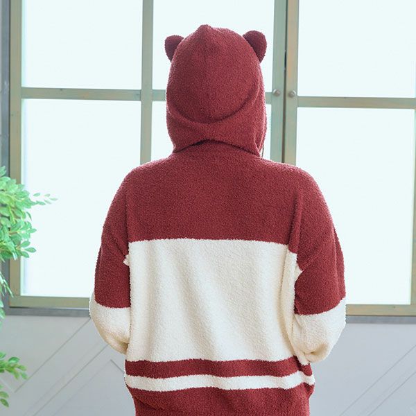 モールヤーン シルエット猫 パーカー