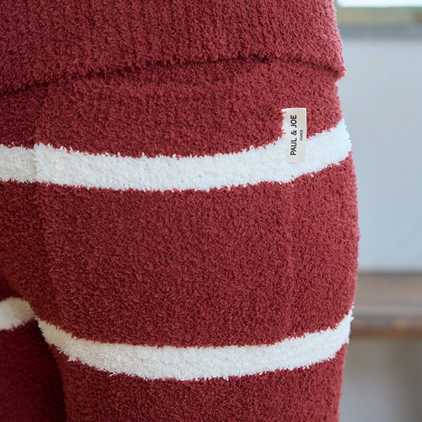 ランダム猫足跡 モールヤーンジャカードロングパンツ | 【公式