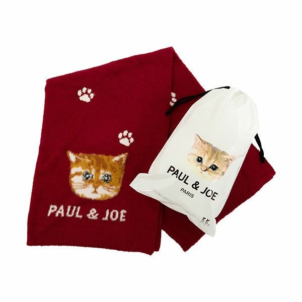新品 未開封 CATジャガードブランケット ラッピング済み】ランダム猫足跡ジャガード ブランケット