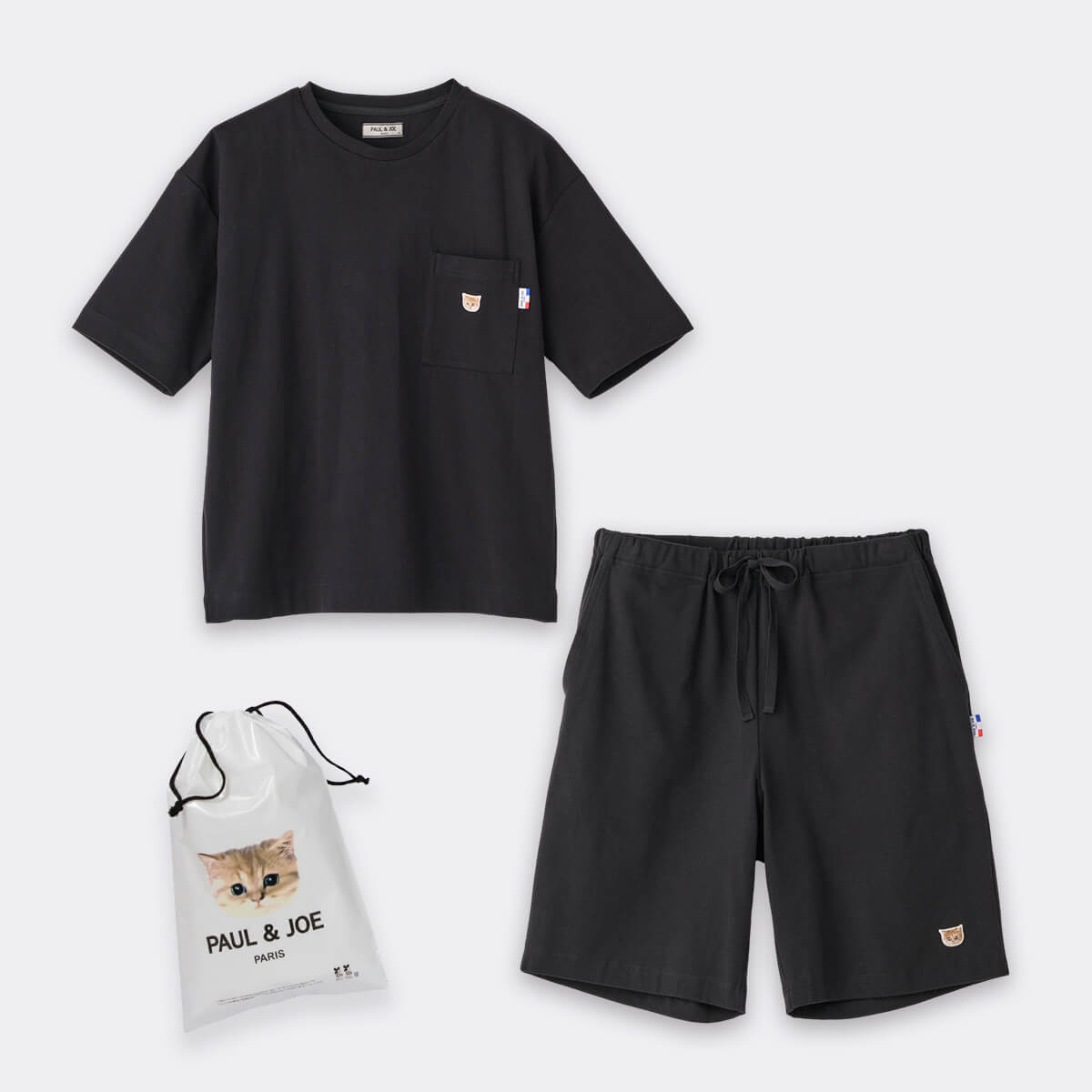 ラッピング済み】【メンズ】ヌネットワッペン トップス＆ハーフパンツ