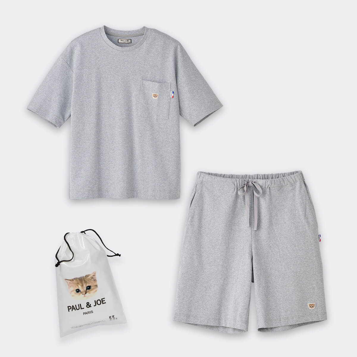 ラッピング済み】【メンズ】ヌネットワッペン トップス＆ハーフパンツ
