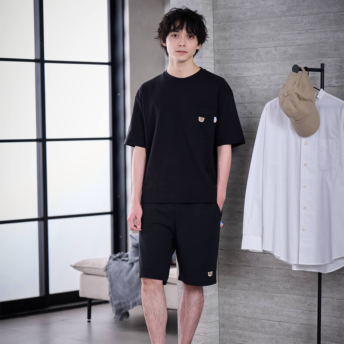 ラッピング済み】【メンズ】ヌネットワッペン トップス＆ハーフパンツ