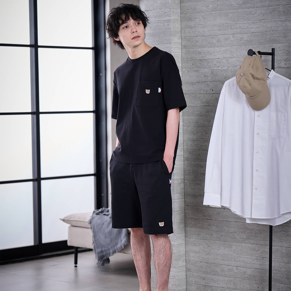 ラッピング済み】【メンズ】ヌネットワッペン トップス＆ハーフパンツ