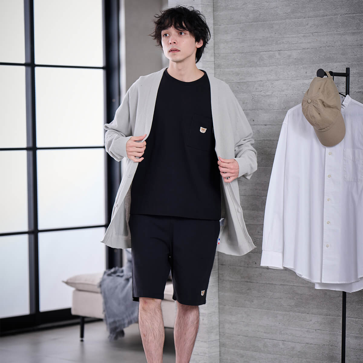 ラッピング済み】【メンズ】ヌネットワッペン トップス＆ハーフパンツ
