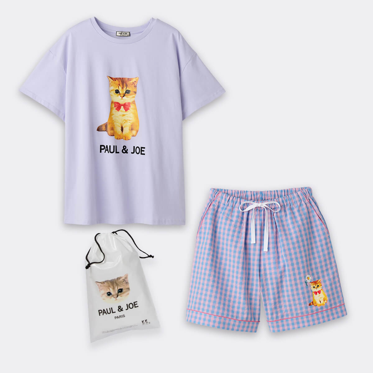 ラッピング済み】 お座りヌネット ビックTシャツ＆ サッカーチェック