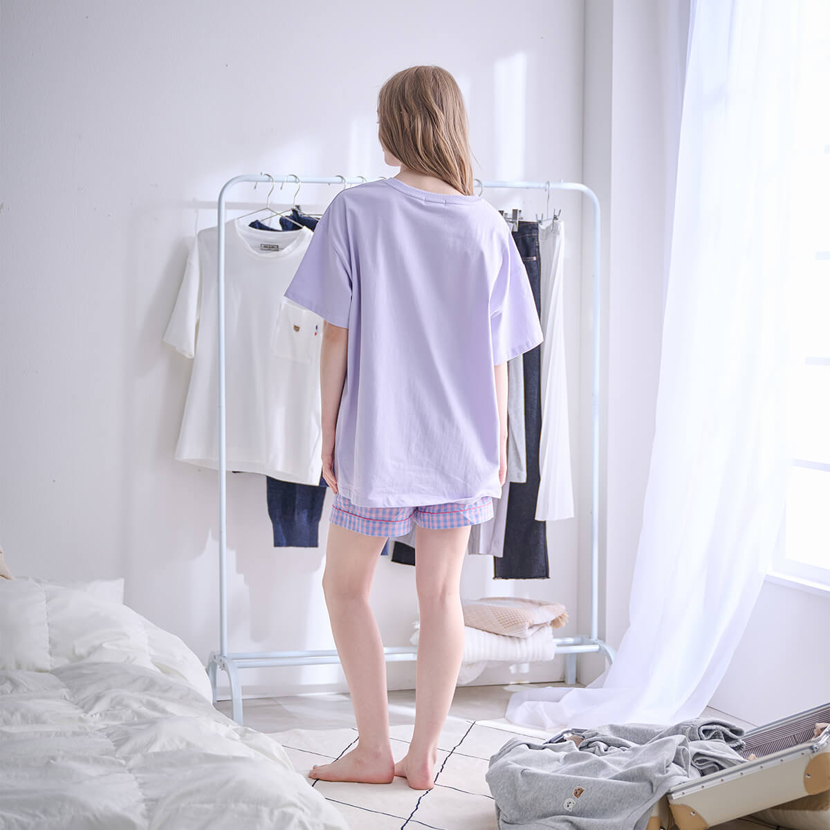 ラッピング済み】 お座りヌネット ビックTシャツ＆ サッカーチェック