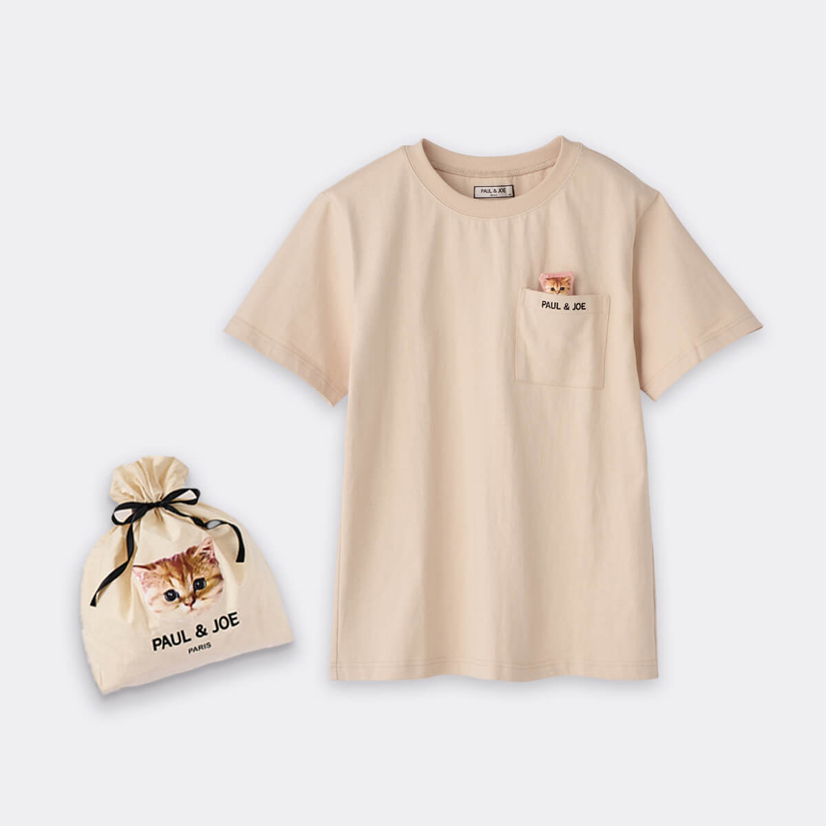 エコバッグラッピング】ヌネットぬいぐみTシャツ