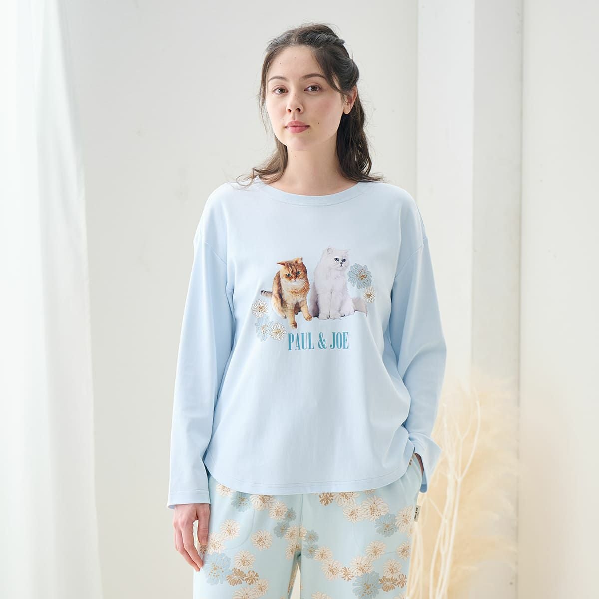 【新品】エルELLE 接結天竺 犬柄スリーシーズンパジャマ（M）№A12 新品】エルELLE 接結天竺 犬柄スリーシーズンパジャマ（L）№A12 【公式