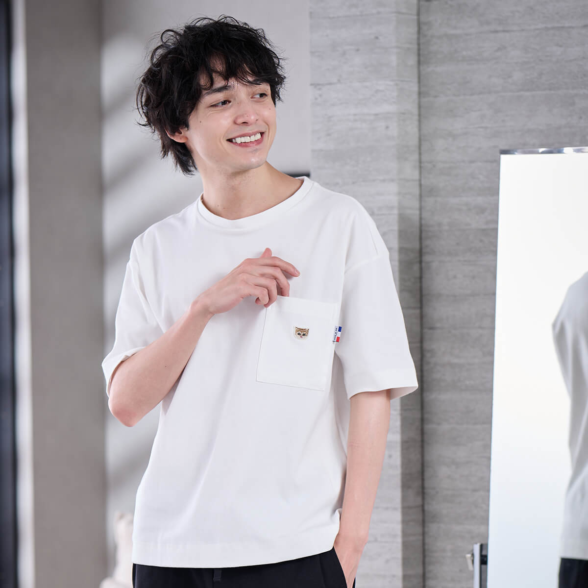 ラッピング済】【メンズ】ヌネットワッペン Tシャツ ＆ お座りヌネット