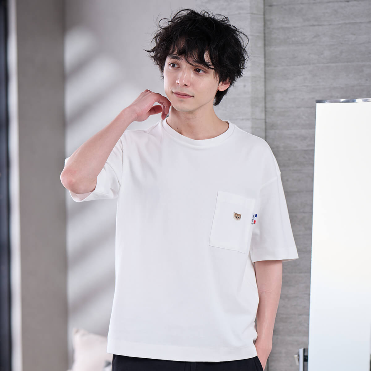 ラッピング済】【メンズ】ヌネットワッペン Tシャツ ＆ お座りヌネット