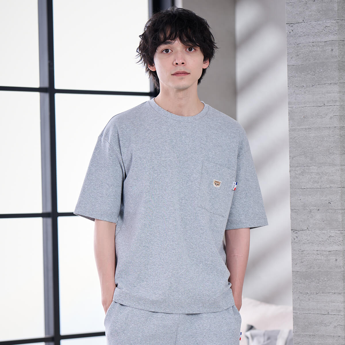 ラッピング済】【メンズ】ヌネットワッペン Tシャツ ＆ お座りヌネット