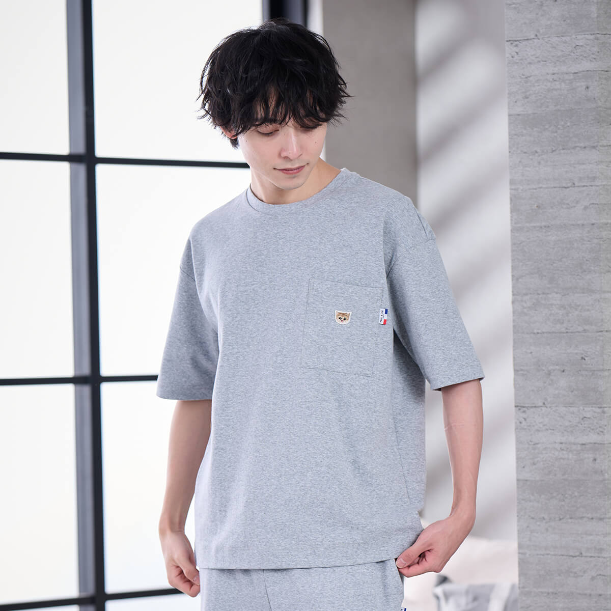 ラッピング済】【メンズ】ヌネットワッペン Tシャツ ＆ お座りヌネット