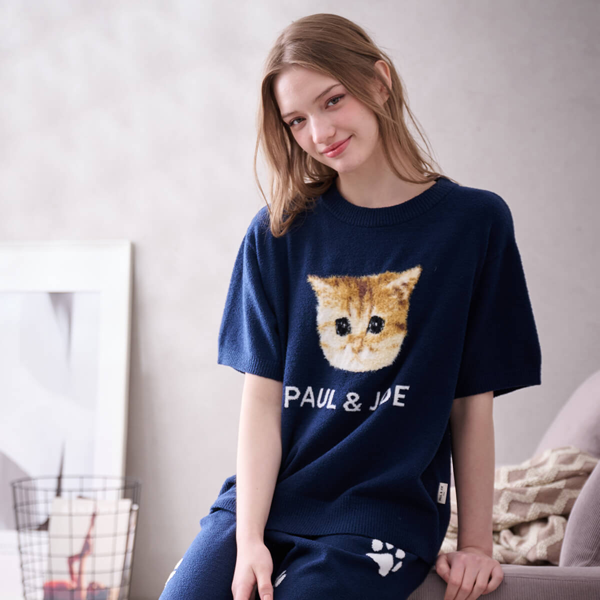 【3月18日限定ポイント10倍】【PAUL&JOE】ふわふわヌネット夏ニットプルオーバー