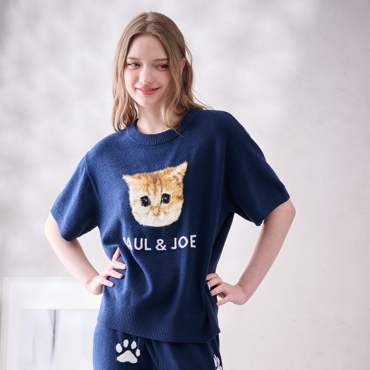 【3月18日限定ポイント10倍】【PAUL&JOE】ふわふわヌネット夏ニットプルオーバー