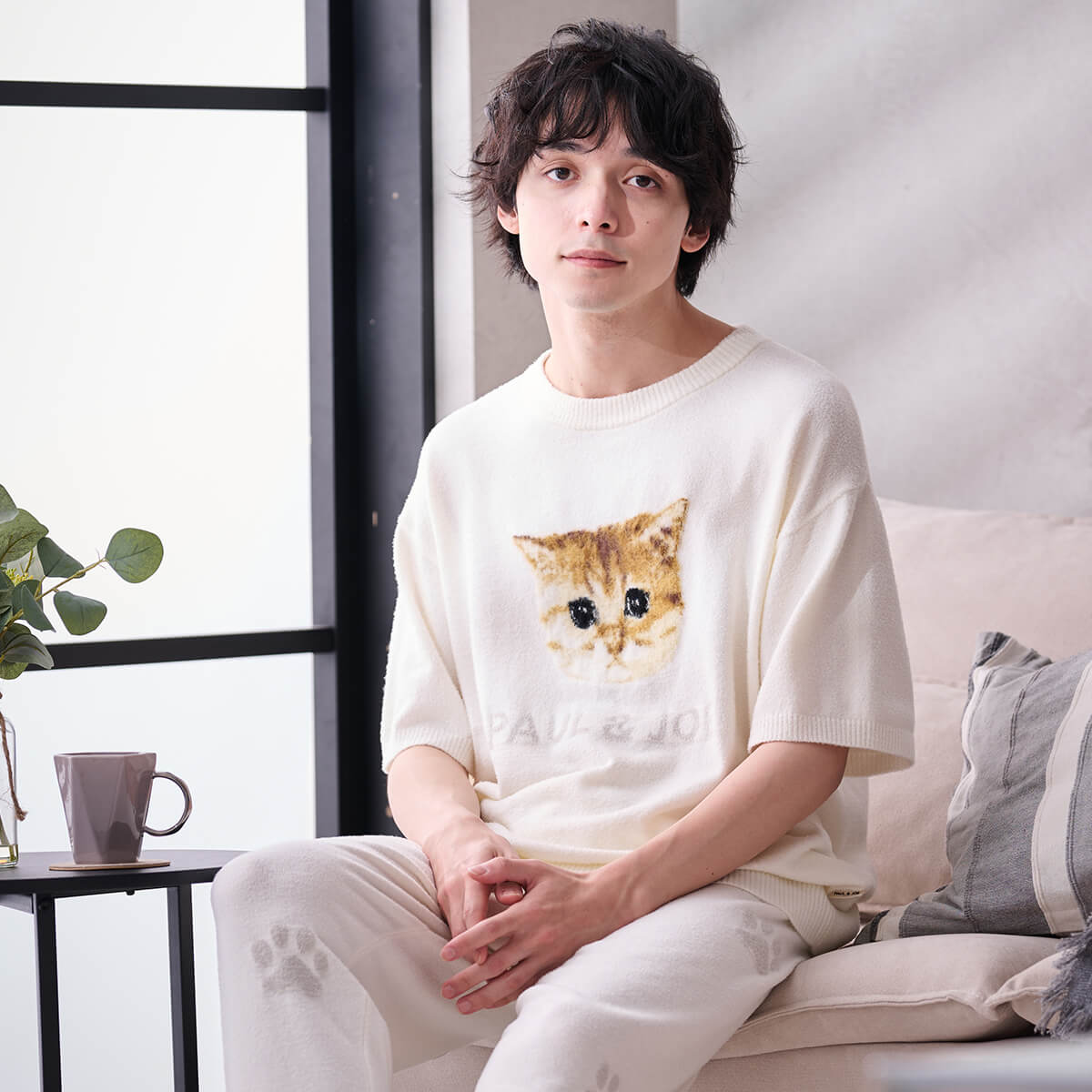 【3月18日限定ポイント10倍】【PAUL＆JOE】【メンズ】ふわふわヌネット夏ニットプルオーバー