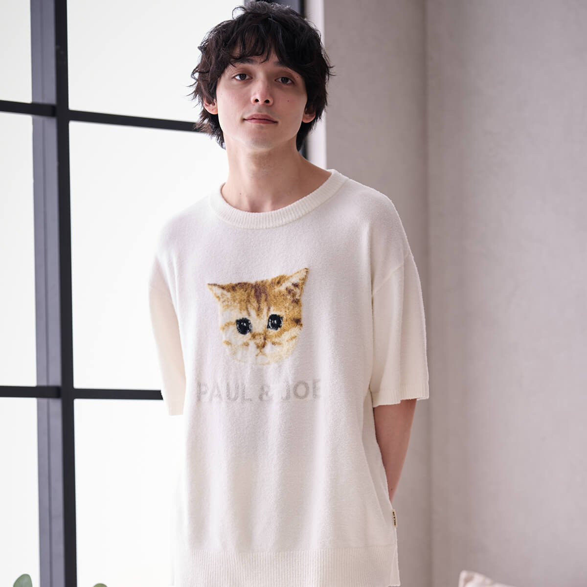 【3月18日限定ポイント10倍】【PAUL＆JOE】【メンズ】ふわふわヌネット夏ニットプルオーバー