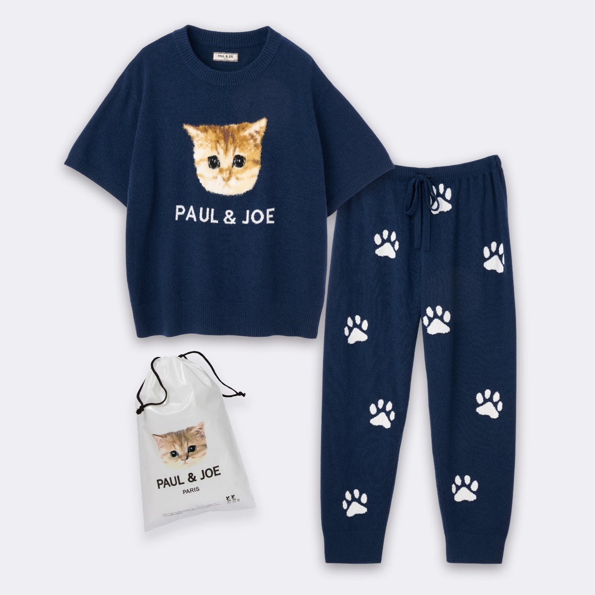 ラッピング済み】ふわふわヌネット 夏ニット プルオーバー＆ランダム猫