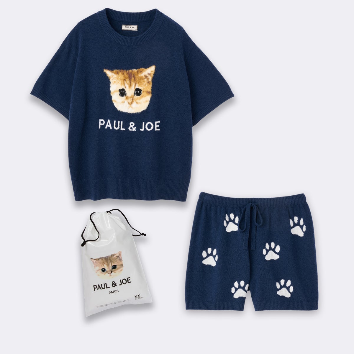 ラッピング済み】ふわふわヌネット 夏ニット プルオーバー＆ランダム猫