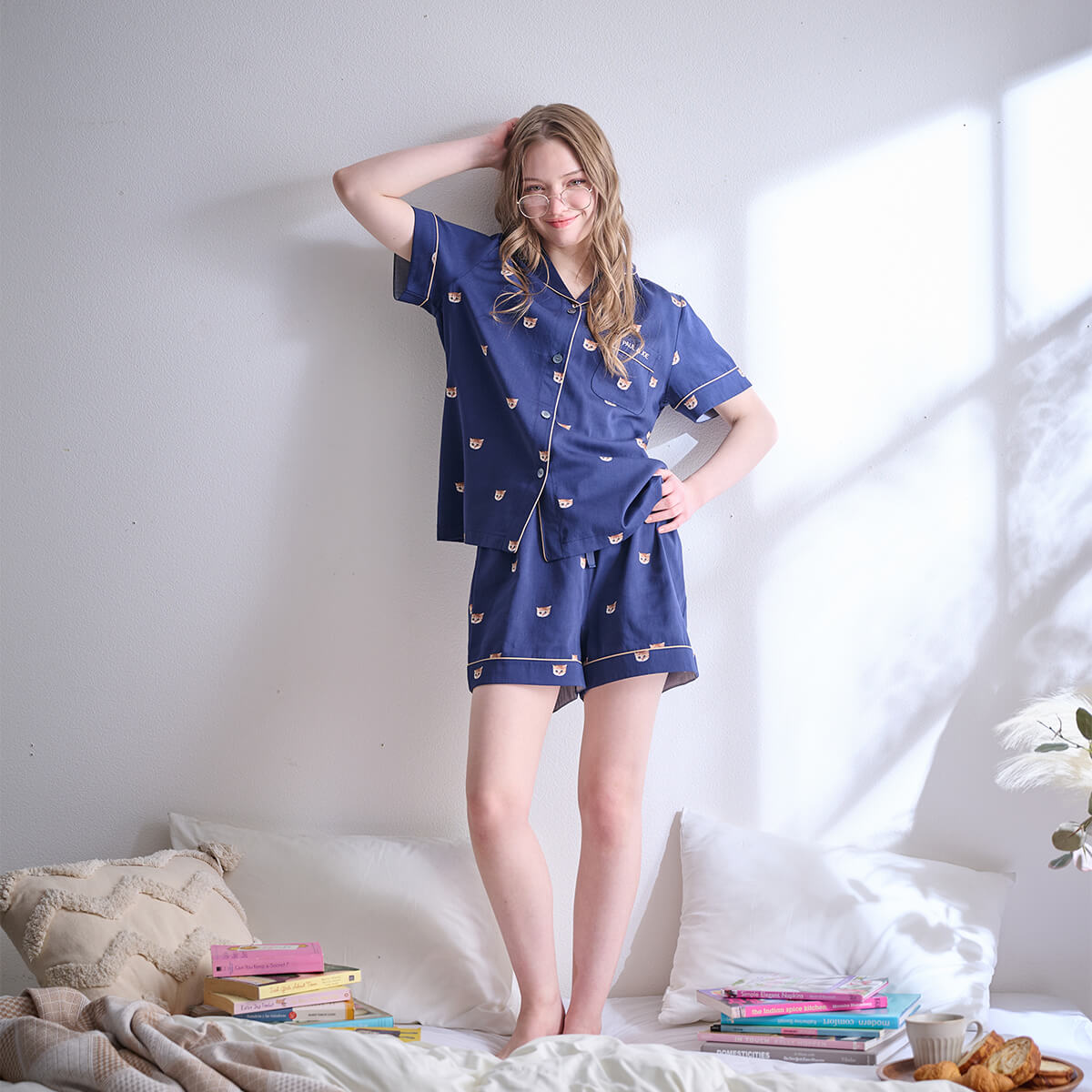 オシャン様】ELECTRIC ショートパンツ キャップセット ファッション