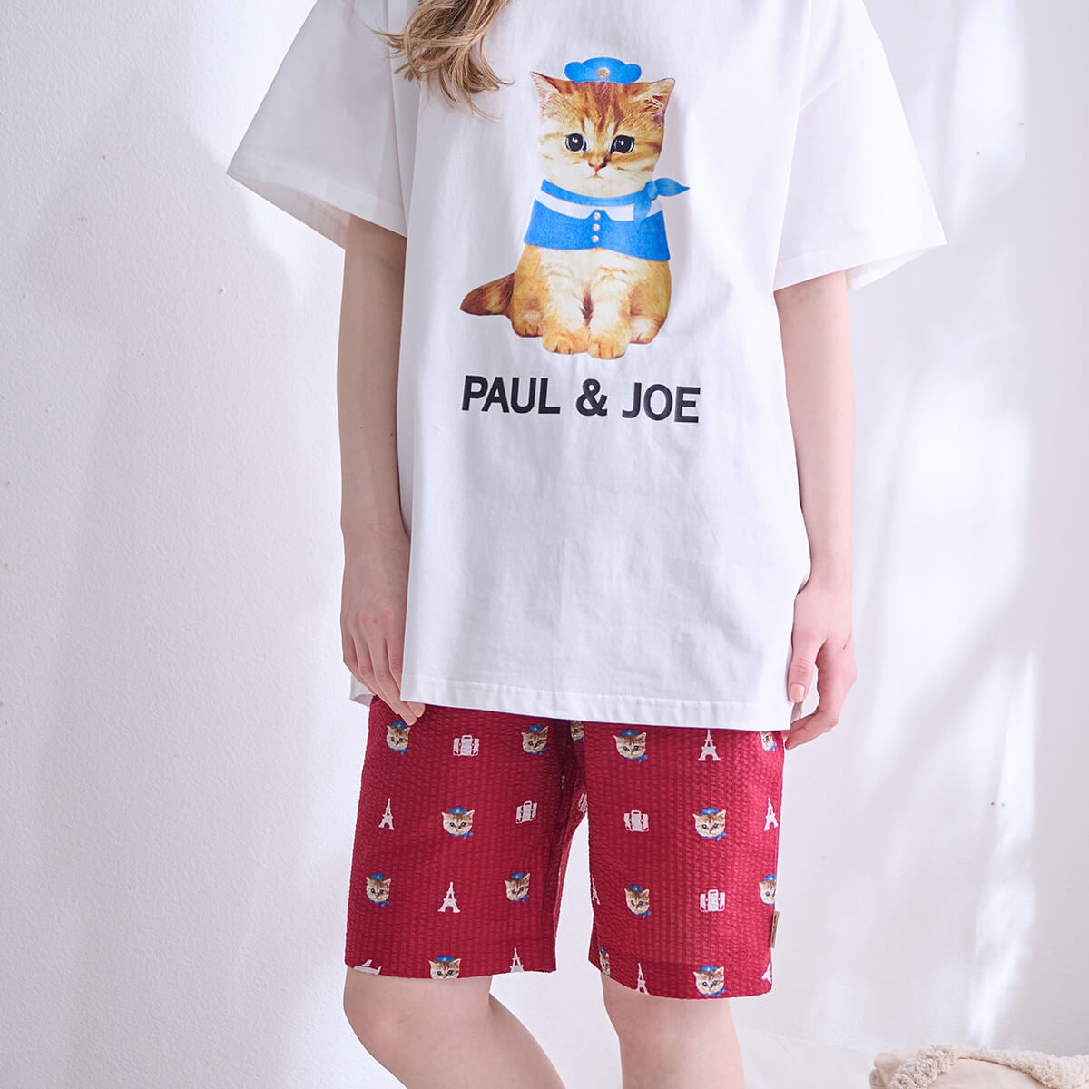 【PAUL＆JOE】フライトヌネット5分丈ボトム